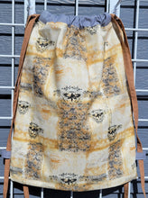 Load image into Gallery viewer, Cotton Drawstring Tote - Flourished Dragonflies &amp; Moths