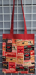Large Market Tote with Pocket - BBQ