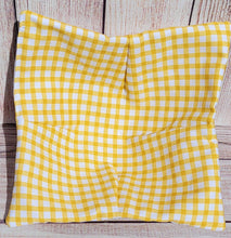 Load image into Gallery viewer, Bowl Cozies - Yellow Gingham