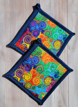 Load image into Gallery viewer, Pot Holders - Rainbow Swirl