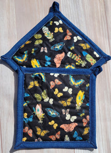 Pot Holders - Butterflies and Feathers