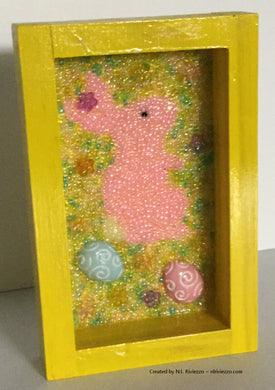 Mixed Media Art - Pink Bunny