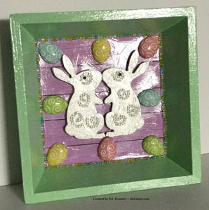 Mixed Media Art - Easter Basket