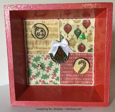 Mixed Media Art - Red Gift
