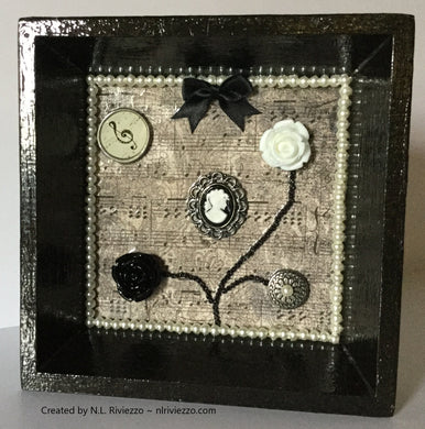 Mixed Media Art - Dark Music